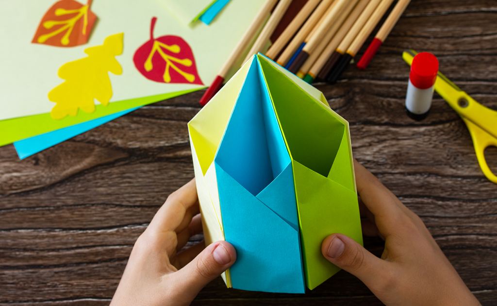 workshop de caixas de origami